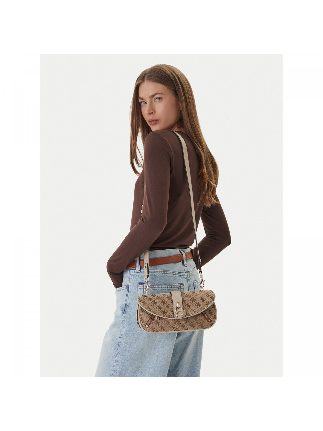 Kabelka Guess Jessa HWJG83 62200 Béžová